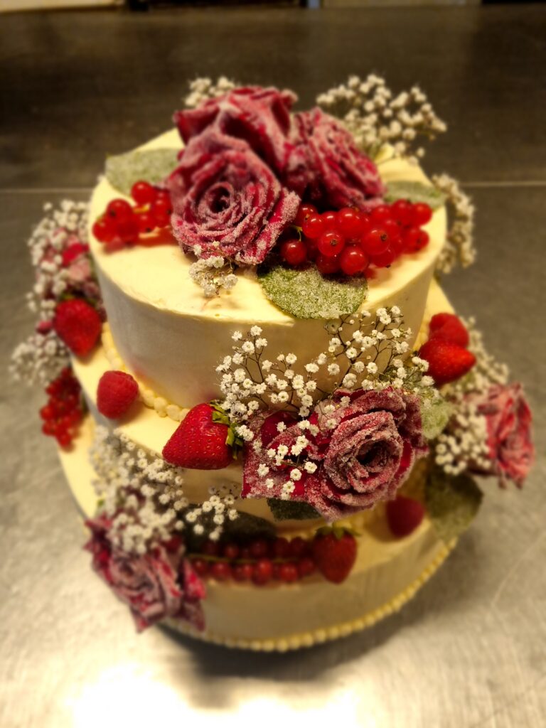 Hochzeitstorte Beispiel 1 – Wunschtorte der Stadtmühlenbäckerei